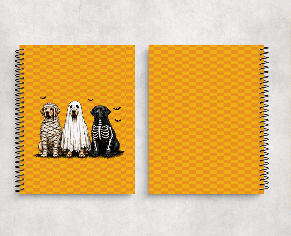 Adorable spooky halloween dogs Notebook Spiralbound