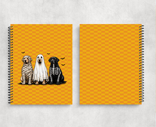 Adorable spooky halloween dogs Notebook Spiralbound