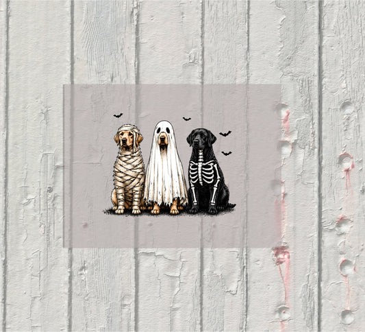 Adorable spooky halloween dogs Prints DTF