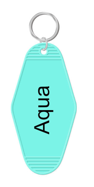 Motel Key Chain Aqua