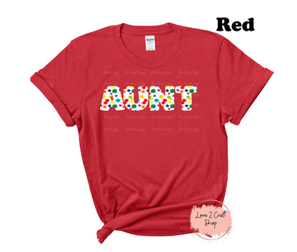 Aunt Splattered Paint T-Shirt