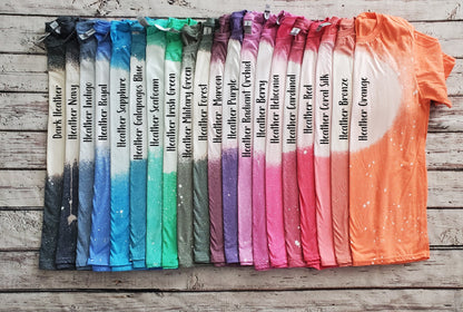 Stacked words Read - Faux Glitter Cat in the Hat Bleached T-Shirt