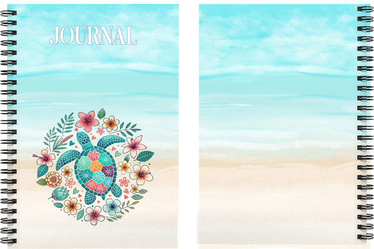 Boho sea turtle Journal