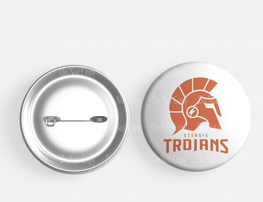 Sturgis Trojans Button