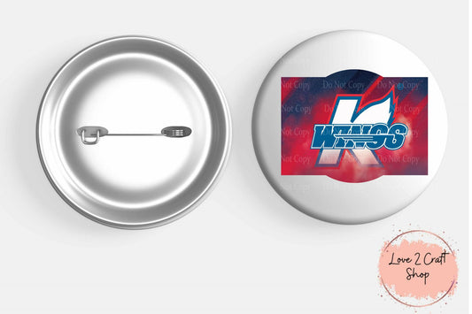 Kalamazoo K-Wings hockey Button
