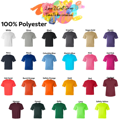 Custom Business logo Performance 100% polyester Moisture-Wicking tee