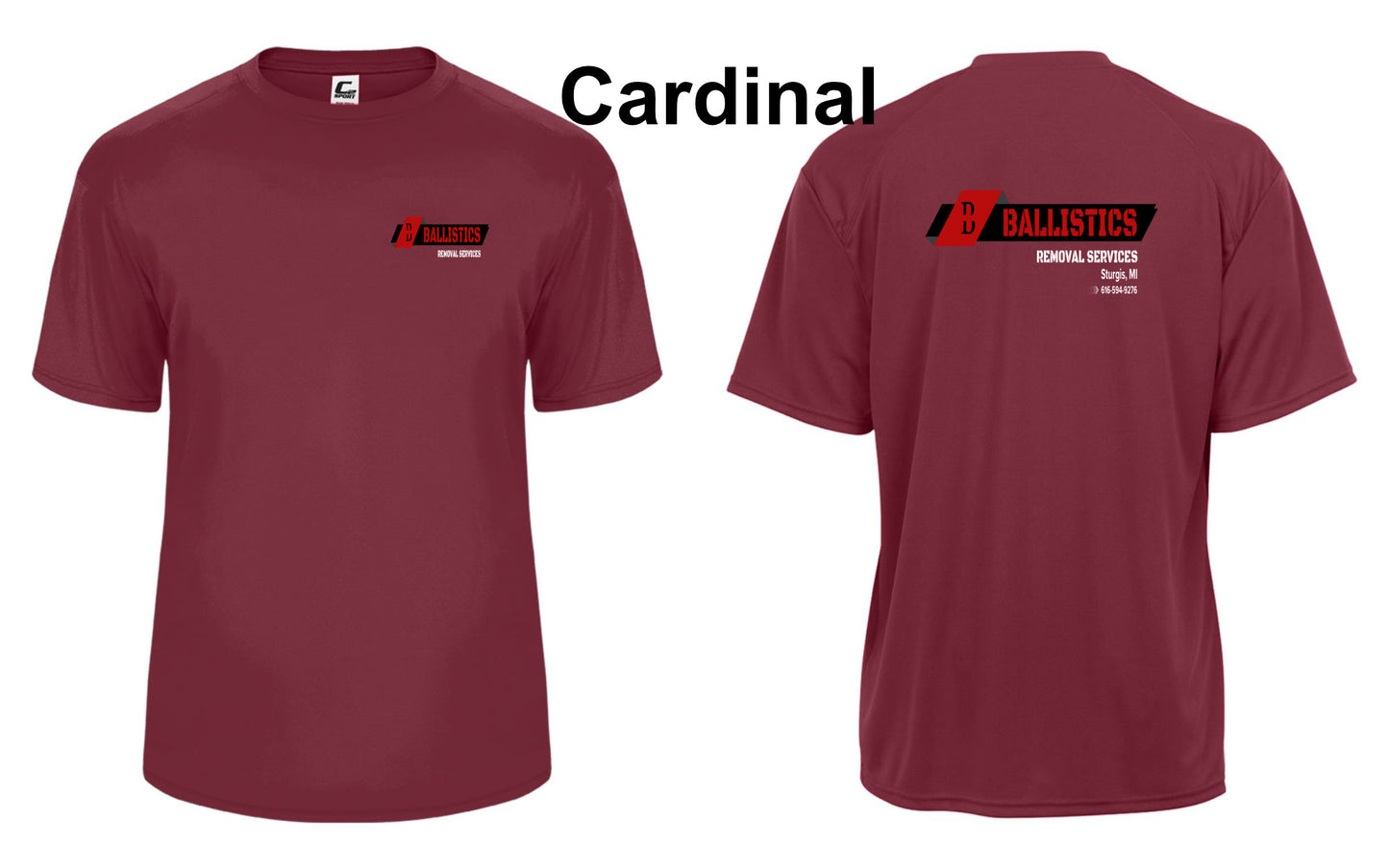 Custom Business logo Performance 100% polyester Moisture-Wicking tee