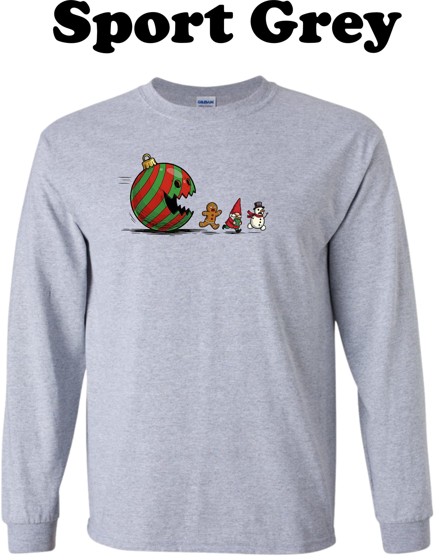 Christmas Ornament Ball Funny Gnome Long Sleeve