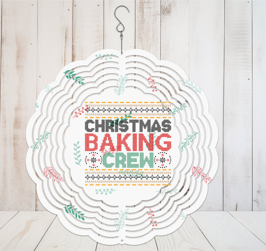 Christmas baking crew Wind Spinner