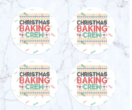 Christmas baking crew Square or Round Coasters