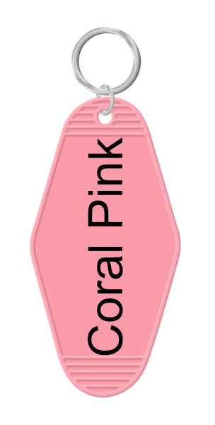 Motel Key Chain CoralPink