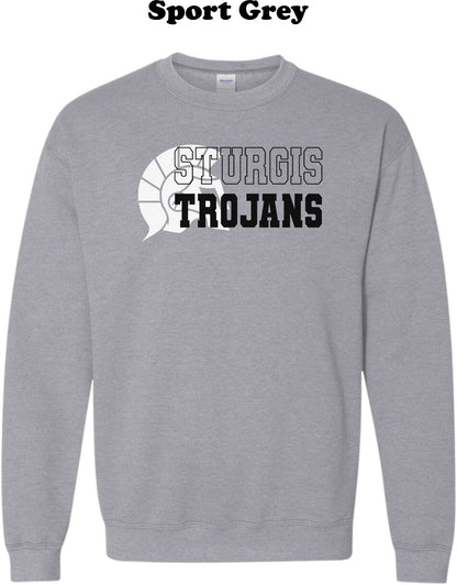 Sturgis Trojans Logo Varsity Lettering Crew Sweatshirt