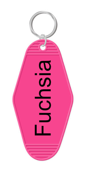 Motel Key Chain Fuchsia