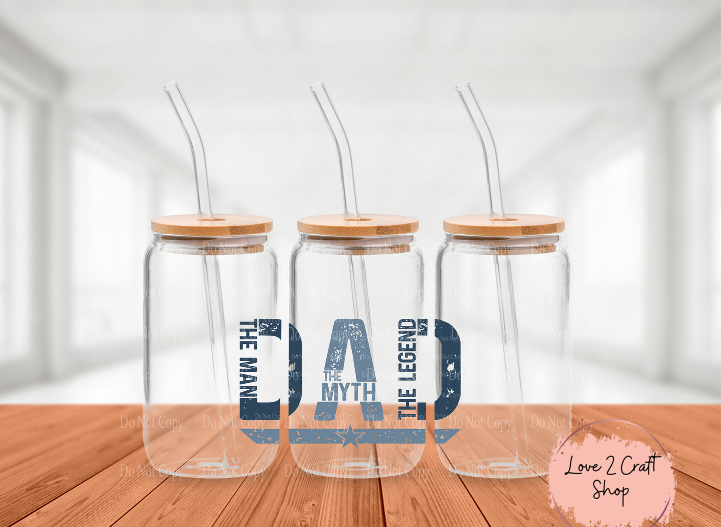 Dad - The Man The Myth The Legend Cold Brew Glass Tumbler