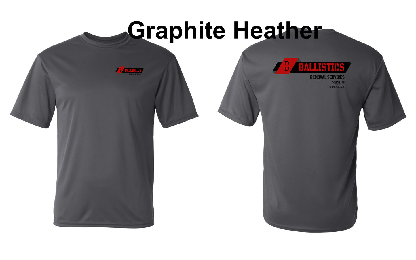 Custom Business logo Performance 100% polyester Moisture-Wicking tee