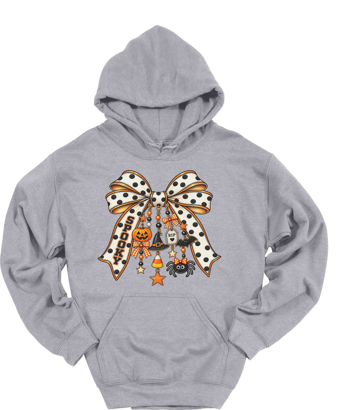 Halloween Coquette Bow with cute charms Hoodie