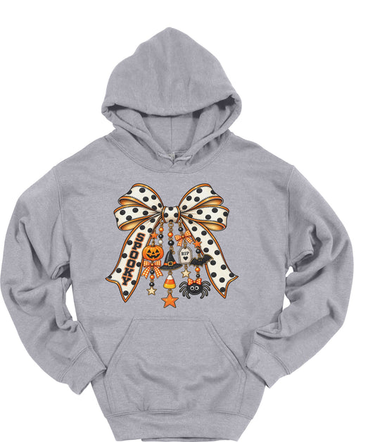 Halloween Coquette Bow with cute charms Hoodie