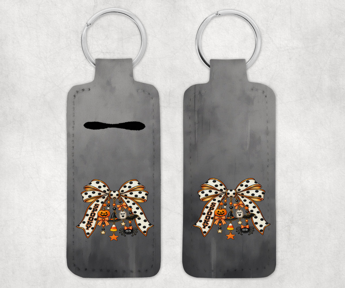 Halloween Coquette Bow with cute charms Lip Balm Holder