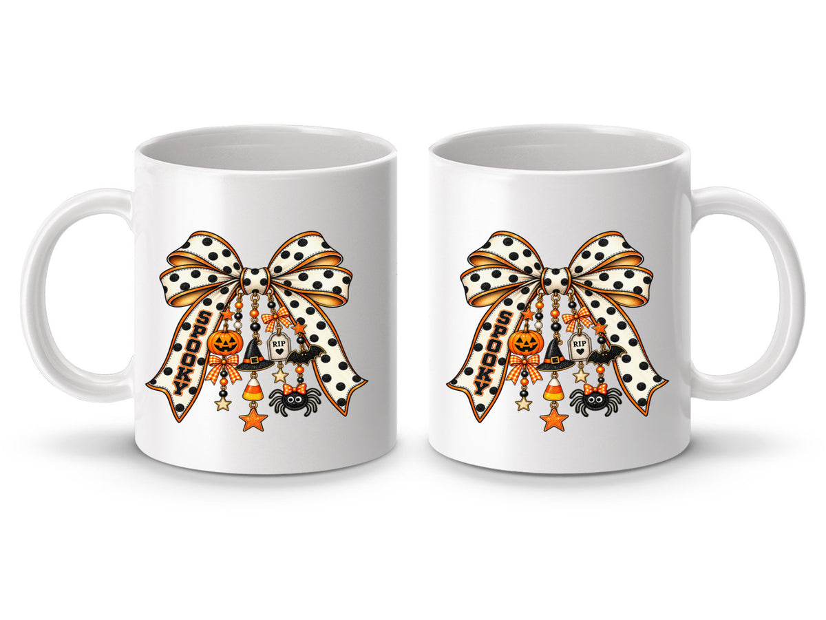 Halloween Coquette Bow with cute charms Mug