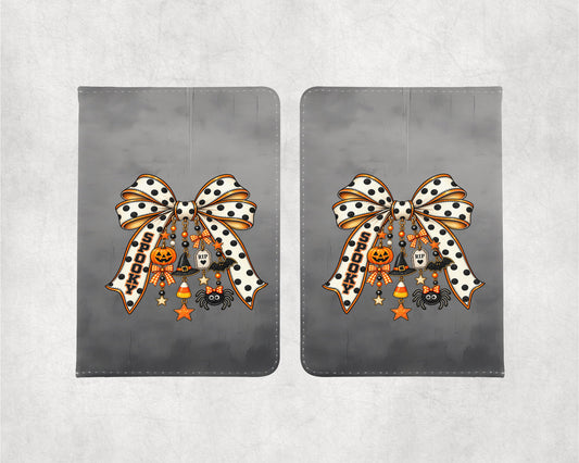 Halloween Coquette Bow with cute charms Passport Holder