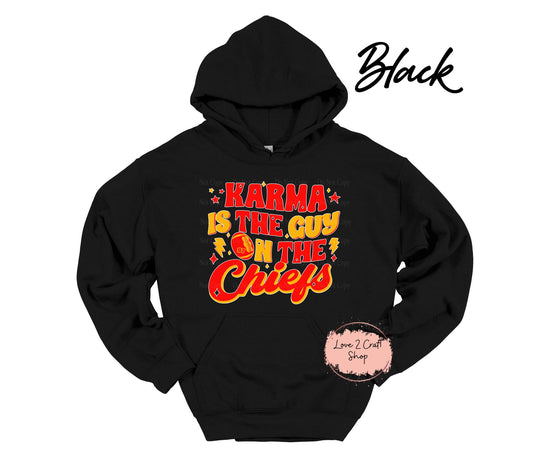 Karma is the Guy on the Chiefs Hoodie