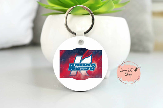 K-Wings Hockey Logo Key chain