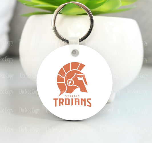 Sturgis Trojans Logo Key chain