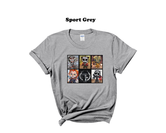 Killer Horror cats Halloween Tee