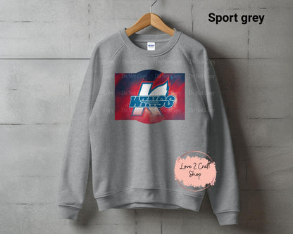 Kalamazoo K-Wings hockey Crewneck