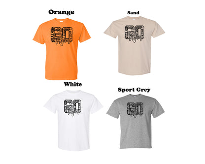 Go Trojans Black Typography Tee