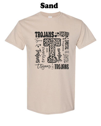 Sturgis Trojans Square Typography Tee