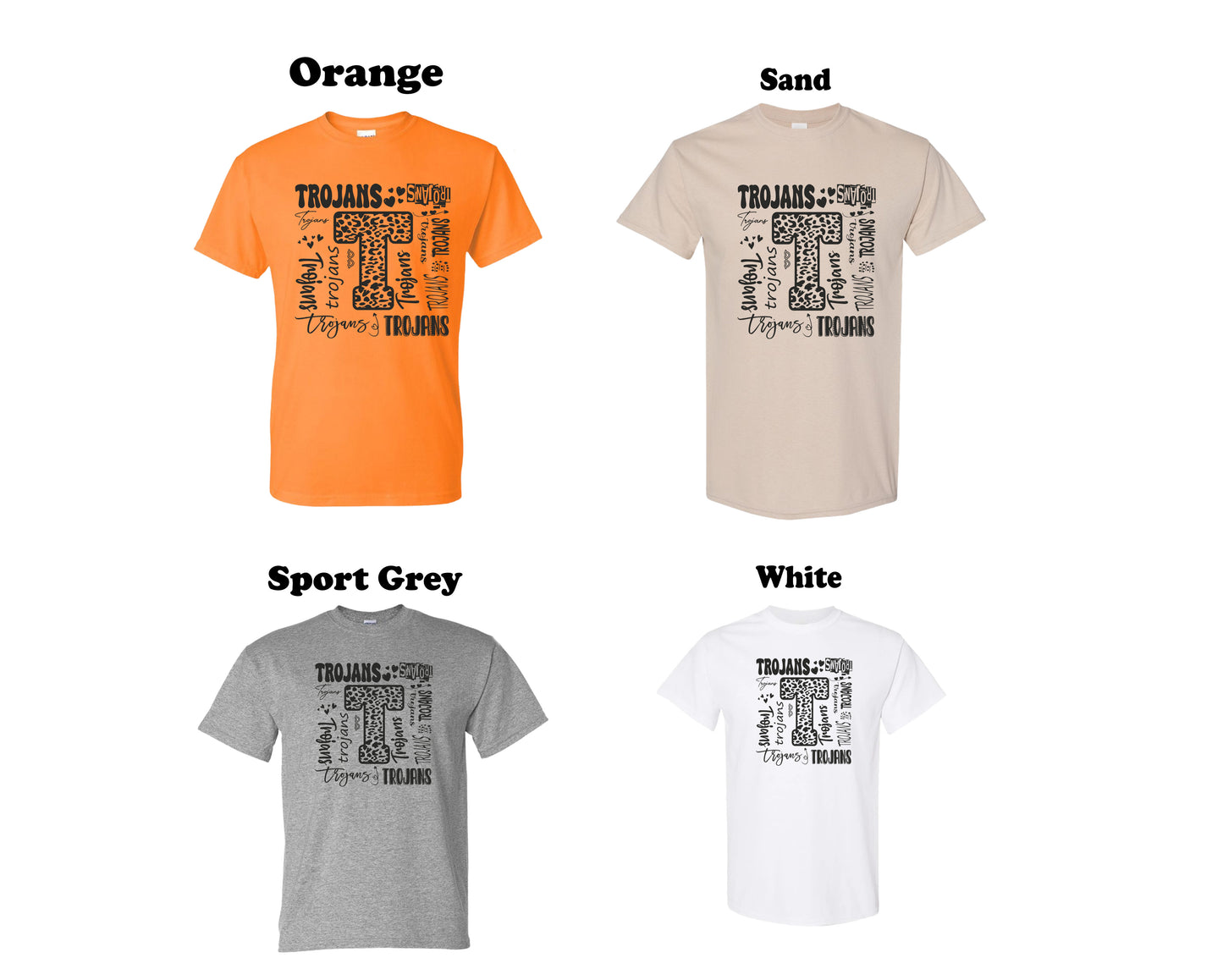 Sturgis Trojans Square Typography Tee