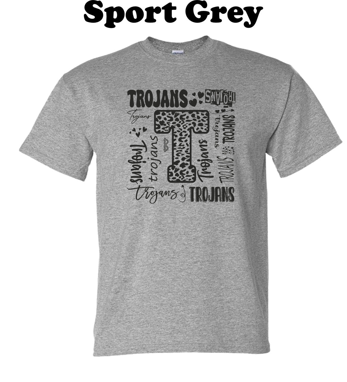 Sturgis Trojans Square Typography Tee