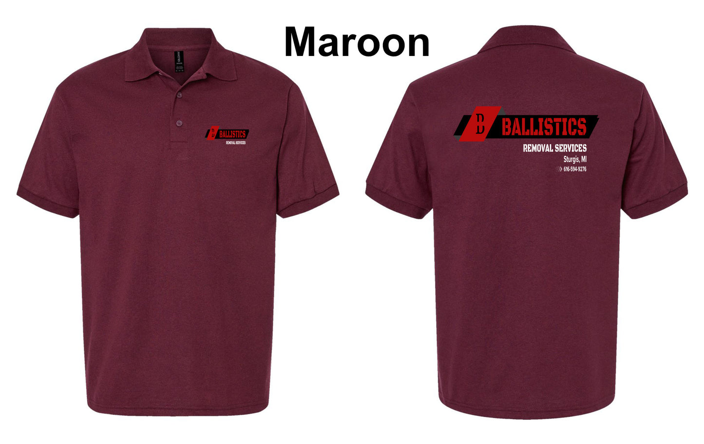 Custom Business logo Polo Dry blend Jersey Shirt 50/50 Poly/Cotton