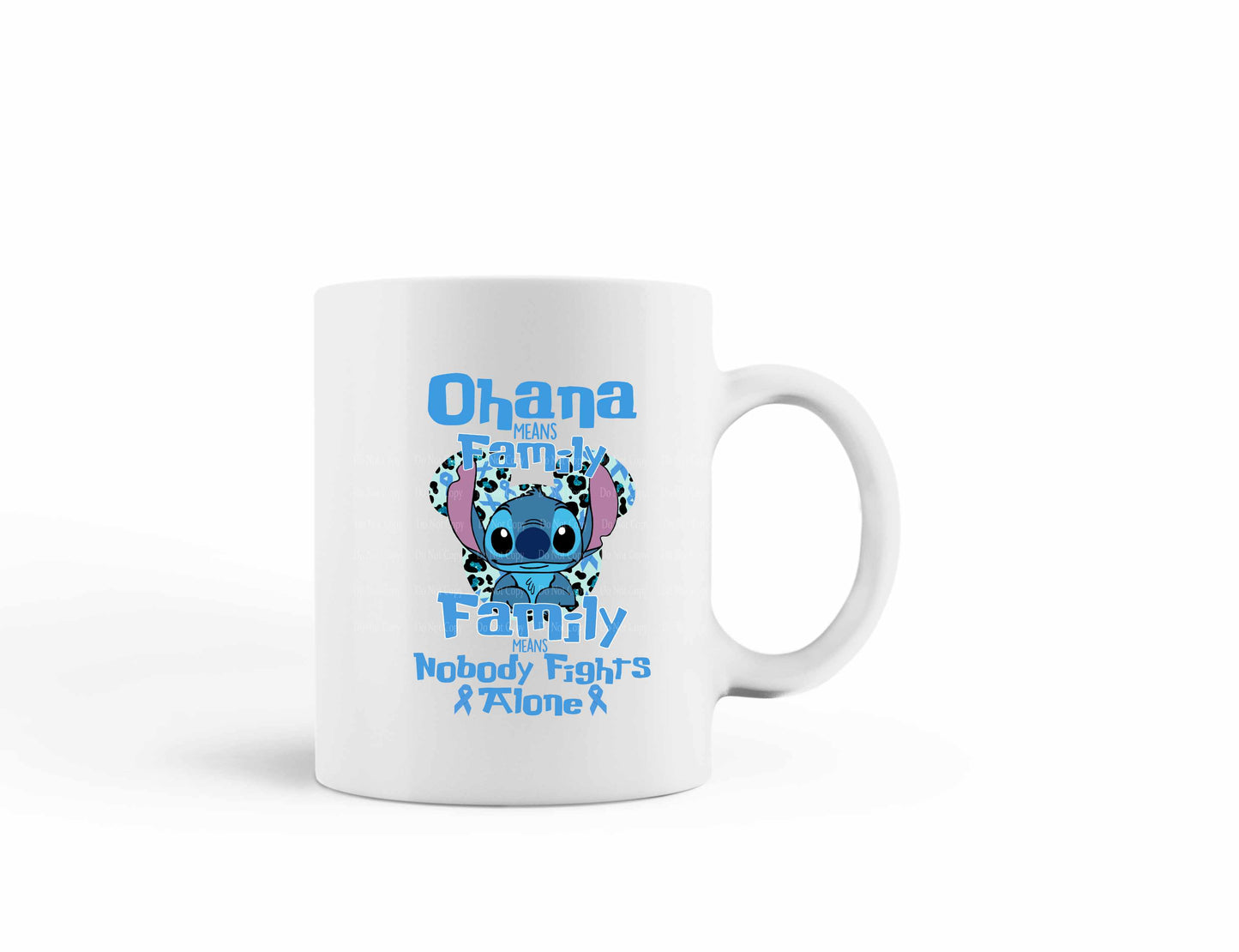 Colon Cancer Stitch Ohana means family Mug