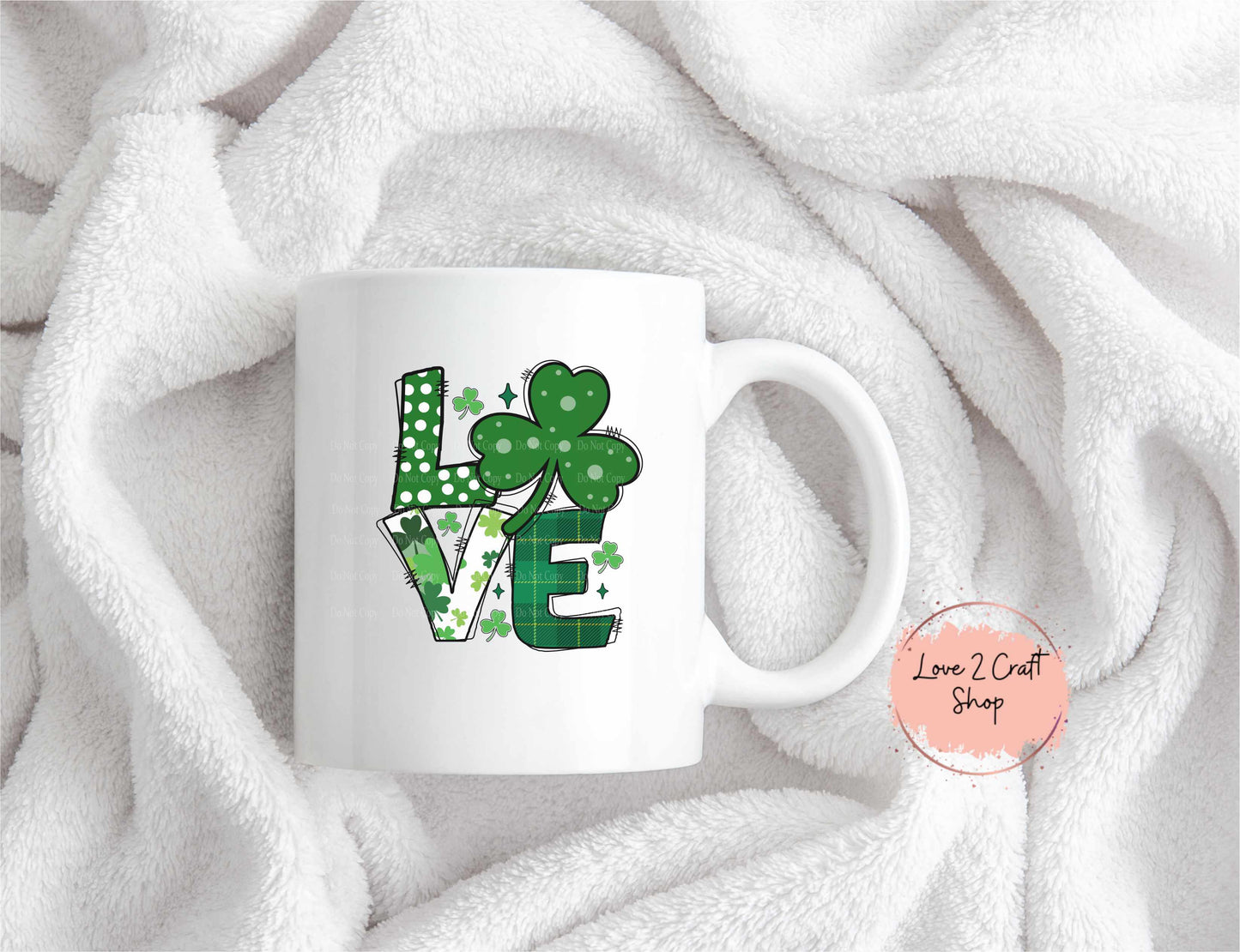Love Four Leaf Clover St. Patrick's Day Mug