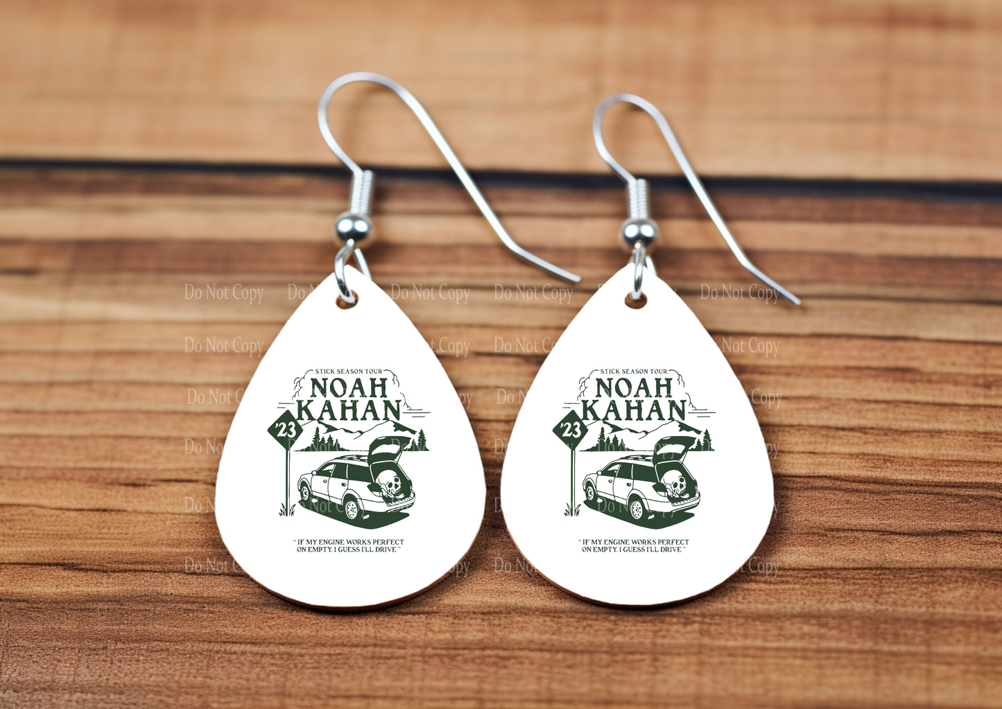 Noah Kahan Stick Season 23 teardrop earrings