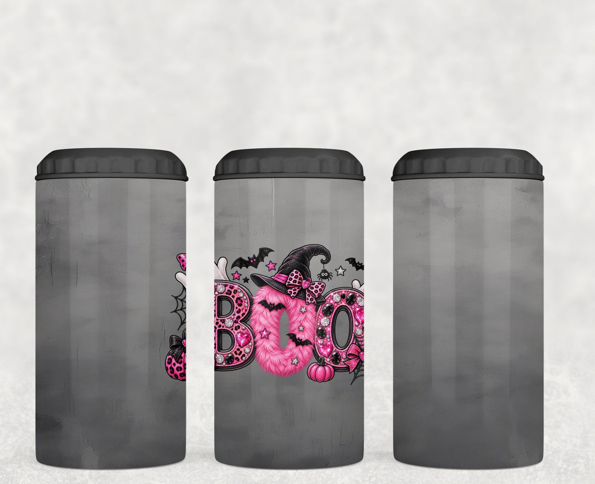 Pink BOO Halloween 4 in 1 Can Cooler