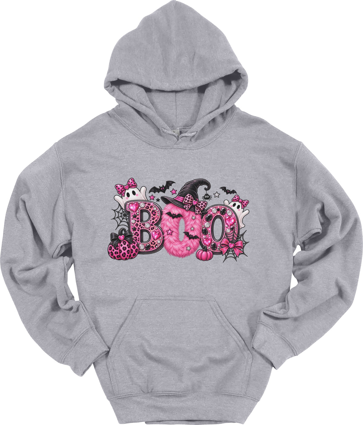 Pink BOO Halloween Hoodie