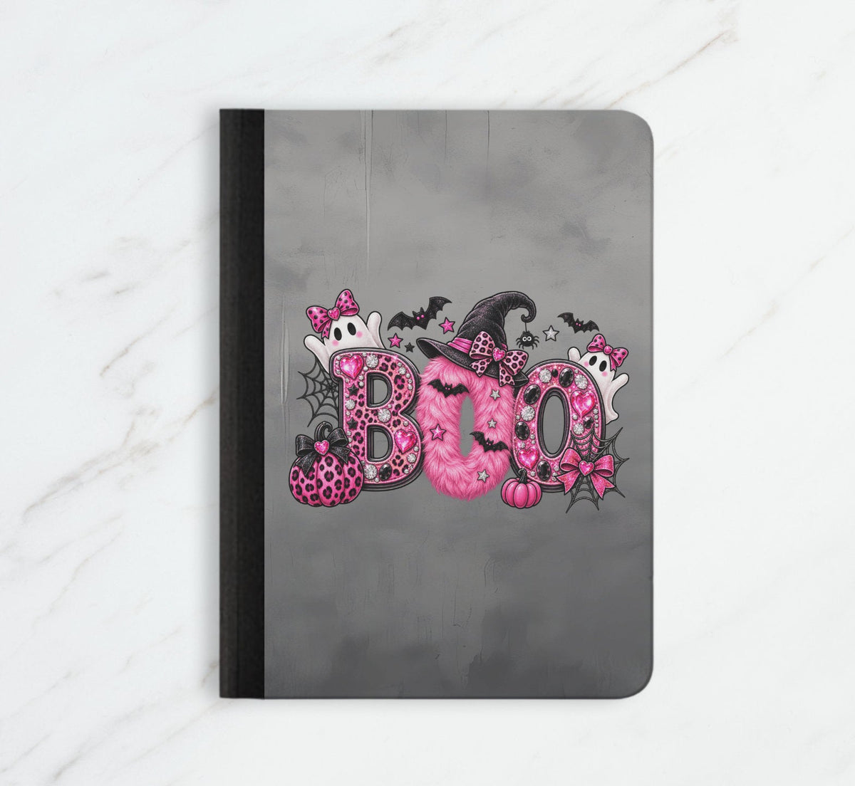 Pink BOO Halloween Notebook