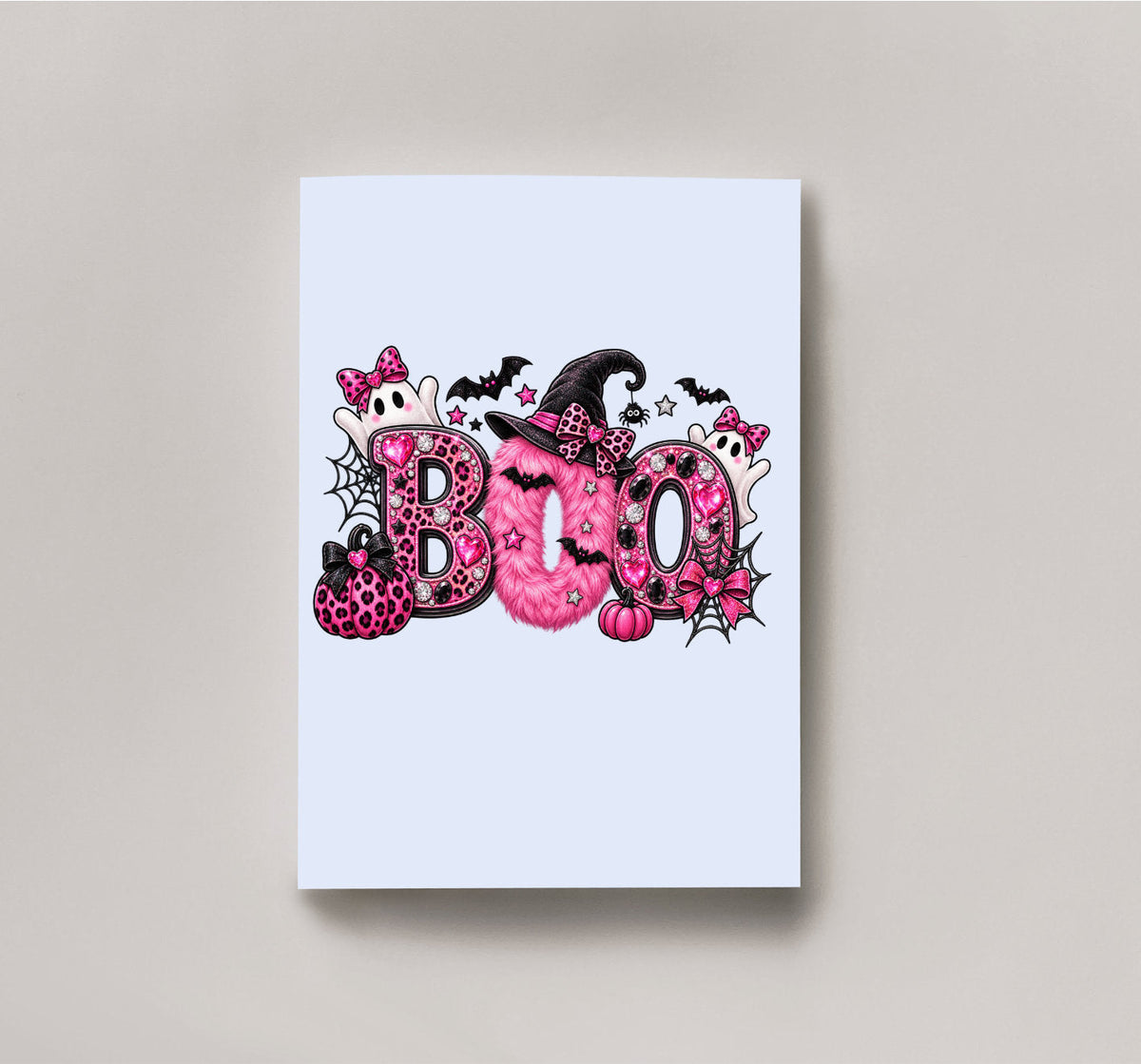 Pink BOO Halloween Prints