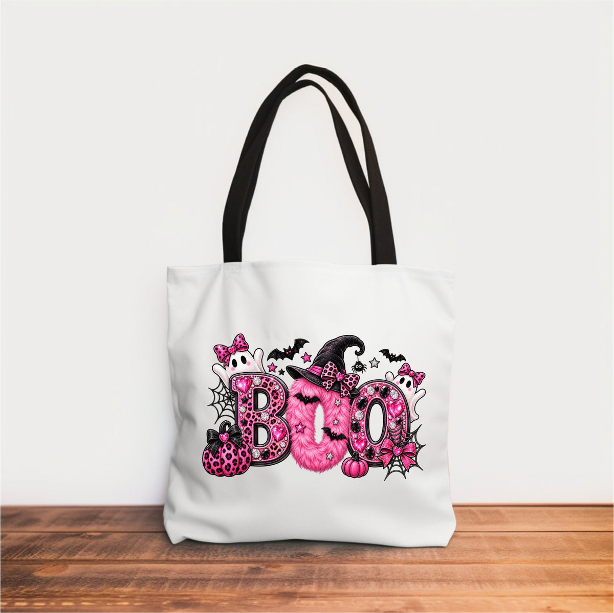 Pink BOO Halloween Tote