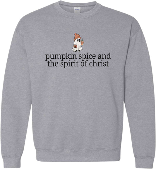 Pumpkin Spice and the Spirit of Jesus Christ crewneck