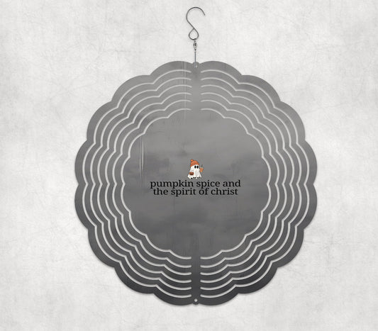 Pumpkin Spice ghost Wind Spinner