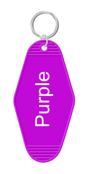 Motel Key Chain Purple