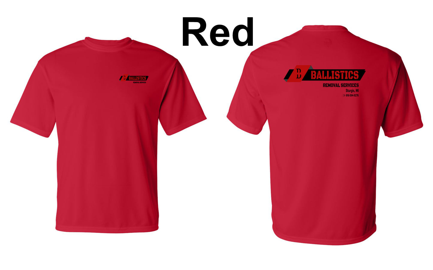 Custom Business logo Performance 100% polyester Moisture-Wicking tee