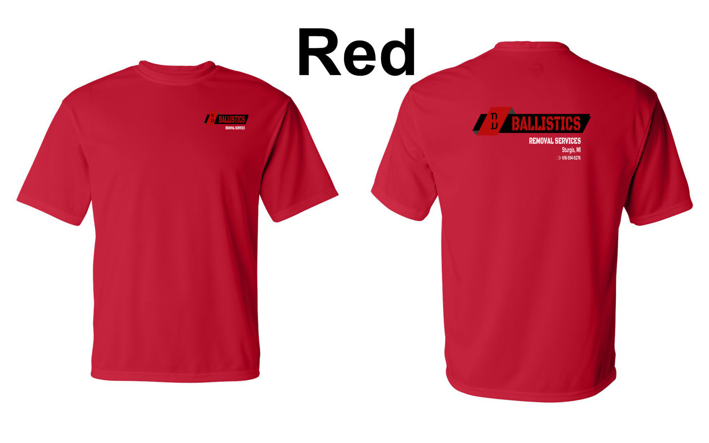 Custom Business logo Performance 100% polyester Moisture-Wicking tee
