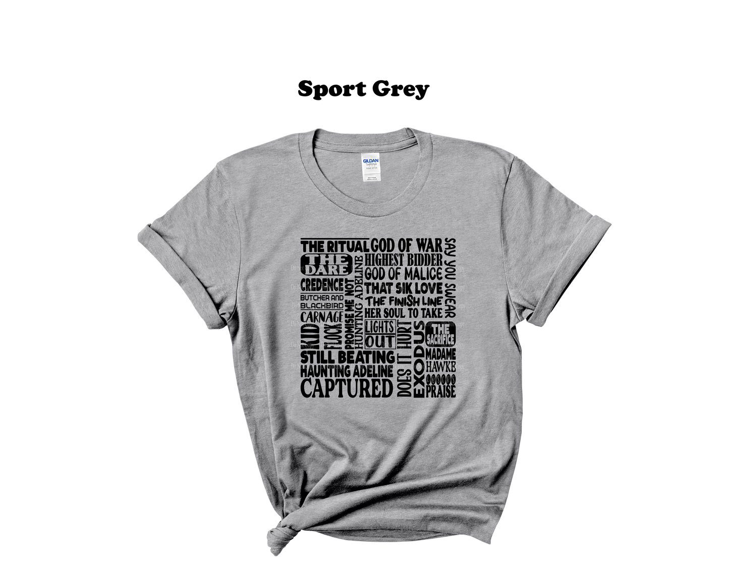 Romance Novel Book titles - typography Tee