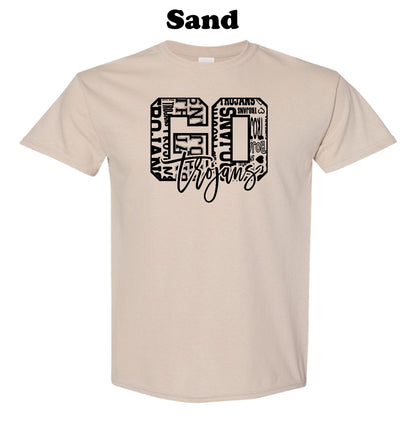 Go Trojans Black Typography Tee