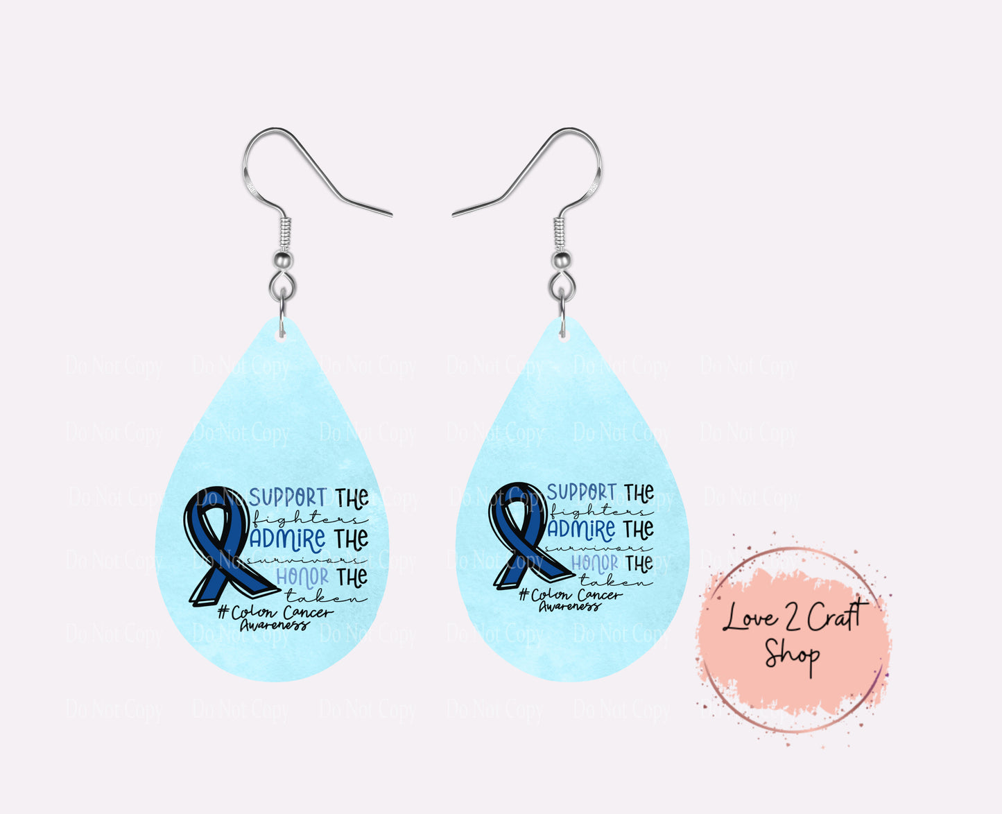 Support Admire Honor Teardrop earrings
